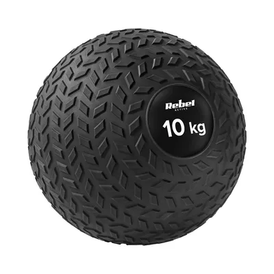 Zdjęcie produktu dla Piłka lekarska mała do ćwiczeń rehabilitacji slam ball 23cm 10kg Rebel