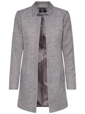 Produktbild von ONLY 15149366, Weiblich, Erwachsener, Regular fit, Baumwolle, Polyester, Grau