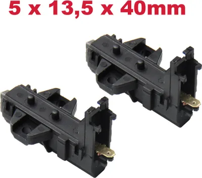 Produktbild von Trade-Shop 2x Motorkohlen Kohlebürsten 5x13,5x40mm mit Halter für AEG L6470FL L6472AFL L6476AFL L6478AFL L6479AFL L647EXFL L6482 L64840 L64848 L6484N