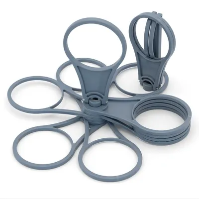 Imagen del producto de Juego de 3 portavasos plegables para coche y festivales