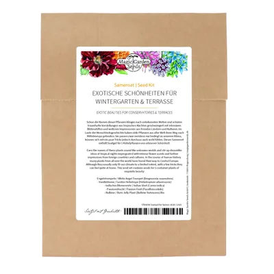 Produktbild von Exotische Schönheiten für Wintergarten & Terrasse - Samenset mit 5 frostempfindlichen Blühpflanzen aus aller Welt