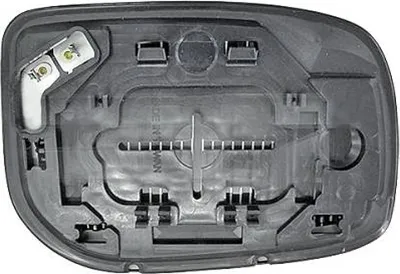 Produktbild von DIEDERICHS Spiegelglas Außenspiegel Links für TOYOTA Yaris Schrägheck (P9) Konvex Beheizbar 6606027