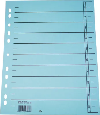 Image de Soennecken Trennblatt oeco 1457 A4 230g Karton bl 100St.