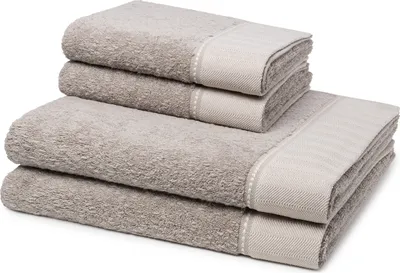 Produktbild von Möve Brooklyn 2 X Handtuch 2 X Duschtuch im Set Weicher Materialmix, Hautsympathisch, pflegeleicht und strapazierfähig, Zeitlos und elegant