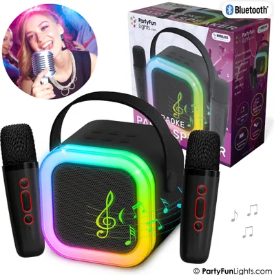 Immagine prodotto di PartyFunLights Altoparlante per karaoke duo senza fili, alimentato via USB