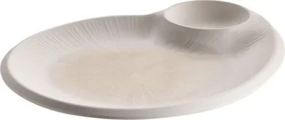 Produktbild von APS 85516 Teller BLUSH, Melamin, 30 x 25 cm, weiß/beige