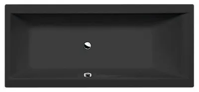 Produktbild von Polysan CLEO Rechteckwanne 170x75x48cm, schwarz matt