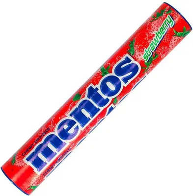 Produktbild von Mentos Strawb.Jumbo Roll 8x37g