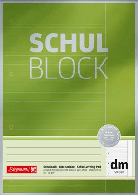 Image de BRUNNEN 1052613 Bloc scolaire Premium A4 dm