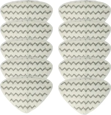 Produktbild von vhbw 10x Wischbezug Ersatz für Vileda 146576 für Dampfreiniger - Mikrofaser Grau Weiß