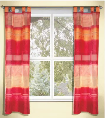 Produktbild von Schlaufenschal "Streifen" - Größe (HxB): 145x65cm Farbe: Rot
