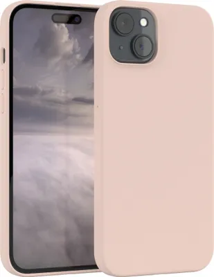 Produktbild von EAZY CASE Silikonhülle für Apple iPhone 15 Plus Silikon Backcover Schutz in Rosa