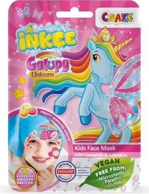 Produktbild von CRAZE INKEE Galupy Einhorn-Gesichtsmaske