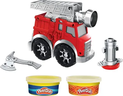 Produktbild von Hasbro F0649 - Play-Doh - Feuerwehrauto mit 2 Dosen Knete