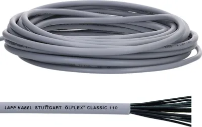 Zdjęcie produktu dla Lapp 10 metrów 1119853 Ölflex Classic 110 PVC przewód sterujący 3x1 mm² bez zielono-żółtego przewodu ochronnego I przewód sterujący 3-żyłowy I przewód 3-żyłowy