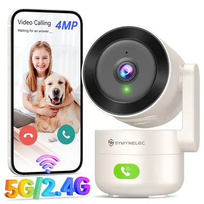 Productafbeelding van 360° PTZ Bewakingscamera voor Binnen, 5GHz/2,4GHz Dual-Band WiFi, AI Bewegingsdetectie