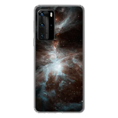 Produktbild von MuchoWow® Handyhülle Schutzhülle Hülle für Huawei P40 Pro Galaxie - Planet - Sterne Silikon Softcase Handy Hülle - Schutz