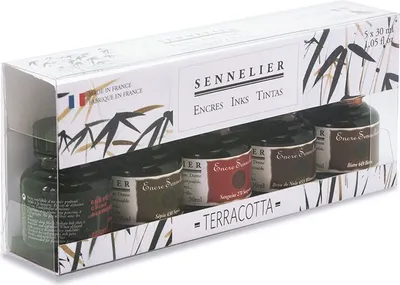 Produktbild von Tuscheset - Erdfarben - 5 x 30 ml