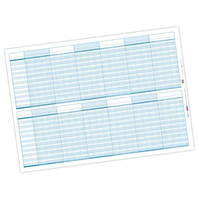 Produktbild von itenga Urlaubsplaner Schichtplaner universal immerwährend DIN A1 abwischbar (84,1x59,4cm)