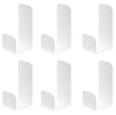Produktbild von Selbstklebende Handtuchhaken Set von 6 - Matt Schwarz