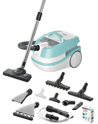 Immagine prodotto di Aspirapolvere di lavaggio, Bosch BWD420HYG, aspirapolvere 3 in 1 per la pulizia a secco e a umido, contenitore della polvere da 2,5 l, 2000 W, HEPA H13, raggio di azione 12 m