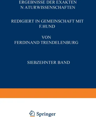 Produktbild von Ergebnisse der Exakten Naturwissenschaften