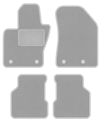 Immagine prodotto di Tappetini in moquette per Jeep Compass II MP dal 2017 (SUV) – set 4 pezzi, grigi, su misura – Wielganizator OSLO