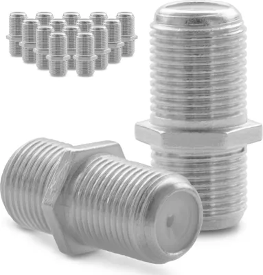 Produktbild von Antennen Kupplung Stecker Buchse 16 Stück F Verbinder SAT Koaxial Kabel Adapter