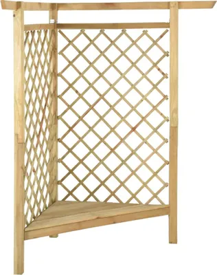 Produktbild von vidaXL Eckpergola mit Bank 166x81x174 cm Kiefernholz Imprägniert