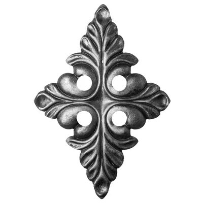 Produktbild von UHRIG Dekorative Rosette aus Stahl Schmiedeeisen Ornament Eisen-Kunst