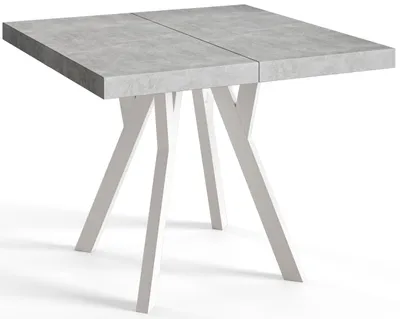 Produktbild von Quadratisch Esstisch Ausziehbar Rico, Moderner Wohnzimmertisch 110-210 cm, Solide Konstruktion und Holzbeine, Graphit