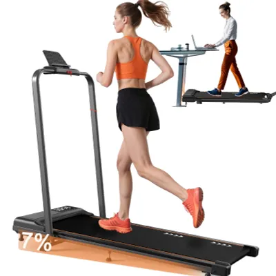 Immagine prodotto di Tapis roulant, motore da 2,5 cavalli, capacità massima di carico di 120 kg, inclinazione regolabile, lunghezza del nastro trasportatore da 80 a 120 cm, doppia velocità