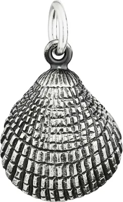 Produktbild von NKlaus Detailliert gearbeitete Kettenanhänger Muschel Veneridae 925 Silber Anhänger 15283