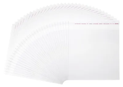 Produktbild von Cellophantüten - Selbstklebend mit Versiegelung - Verpackung für Kleinteile - 13 x 13 cm - 200 Stück - Klar