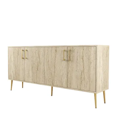 Produktbild von Skye Decor, Kiev - Travertine, Travertin, Konsole, 180 x 78 x 35 cm, 100 % MELAMINBESCHICHTETE SPANPLATTEN