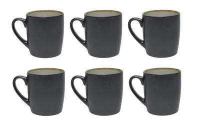 Productafbeelding van Cookinglife Mokken Nola Warm Grey 350 ml - 6 stuks