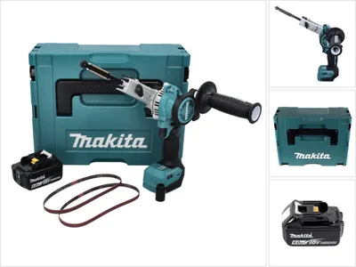 Produktbild von Makita DBS 180 G1J Akku Bandfeile 18 V 9 x 533 mm Brushless + 1x Akku 6,0 Ah + Makpac - ohne Ladegerät