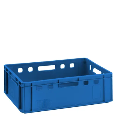 Image de 5x caisse de stockage caisse gerbable E2 60x40cm apte au contact alimentaire - caisse gerbable caisse à viande Eurokiste multicolore