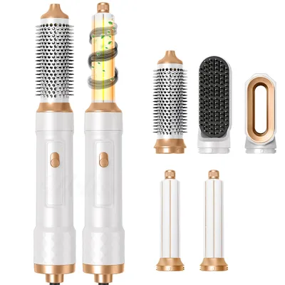 Produktbild von 5 in 1 Heißluft-Styler, Hochgeschwindigkeits-Saugfunktion, Locken, Glätten, Aushärten, Salon-Effekt, Haartrockner