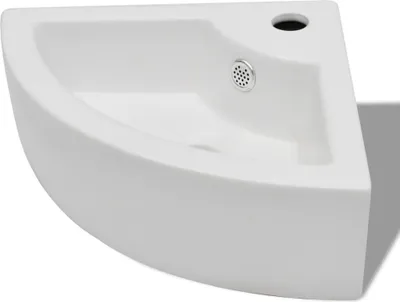 Immagine prodotto di vidaXL Lavabo con troppopieno 45 x 32 x 12,5 cm Bianco
