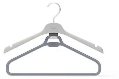Productafbeelding van Joseph Joseph - Set van 2 ophanghaken voor lange kleding, model Orderly, kleur ecru