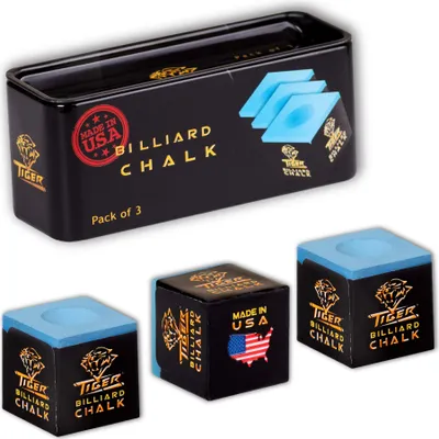 Image de Tigre Billard Craie Boîte Avec 3 Pièce