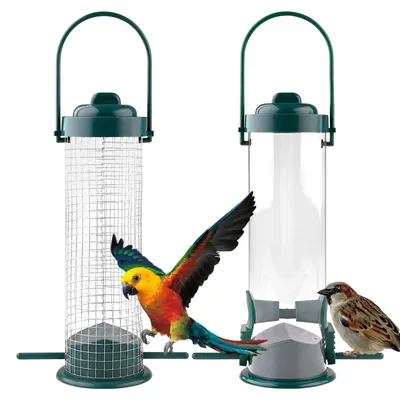 Productafbeelding van Voedervoederbakken van metaal, voor wilde vogels, met standaard, weerbestendig