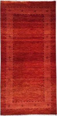 Produktbild von Teppich LORIBAFT TEPPICH HANDGEKNÜPFT | Farbe: Rot; Größe: 250x250 cm | strapazierfähig und leicht zu reinigen | Wohnzimmer | Schlafzimmer