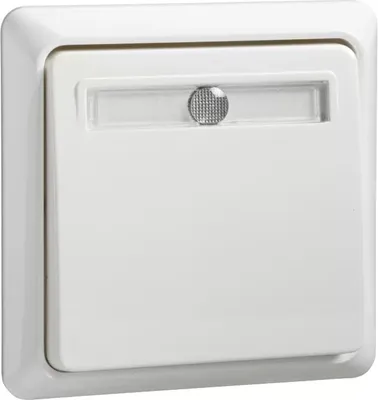 Produktbild von Elso Taster 10A beleuchtet komplett separaten N-Leit RENOVIERUNG Steckklemme reinweiß 502124