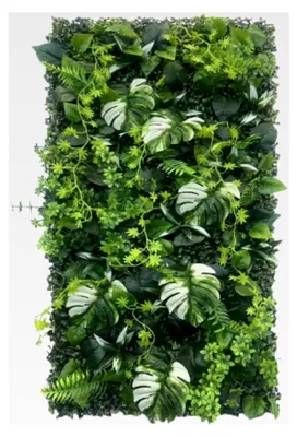 Produktbild von Künstliche Pflanzenwand, 50 x 100 cm, Outdoor Künstliche Hecke aus PE