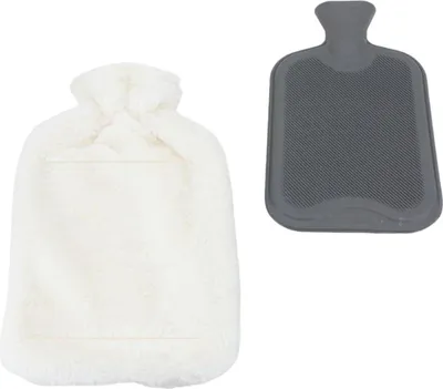 Wärmflasche mit weichen Teddy Bezug