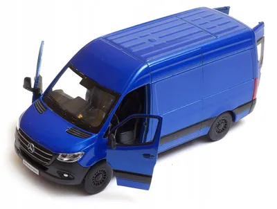 Produktbild von Kinsmart Mercedes-Benz Sprinter Modellauto 1:32 Blau