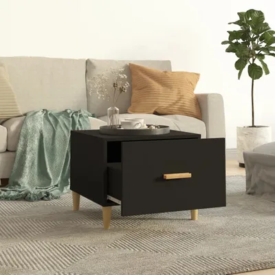 Produktbild von “2026 Modern“ Couchtisch Schwarz 50x50x40cm Holzwerkstoff - Designermöbel 610602 - Couchtische