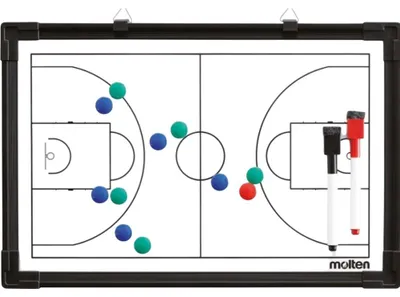 Obrázok produktu pre Molten - taktická tabuľa na basketbal „MSBB“ PP4921 (jednotná veľkosť) (čierna/biela)